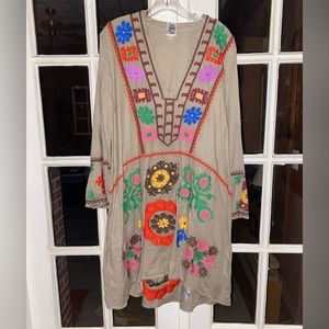 Ivy Jane BOHO tunic dress. Size L.